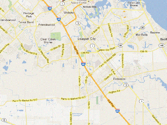 Health and Wellness Consulting Houston Bay Area Texas map